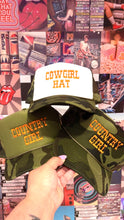 Load image into Gallery viewer, Country Girl Cowgirl Hat Trucker Hat
